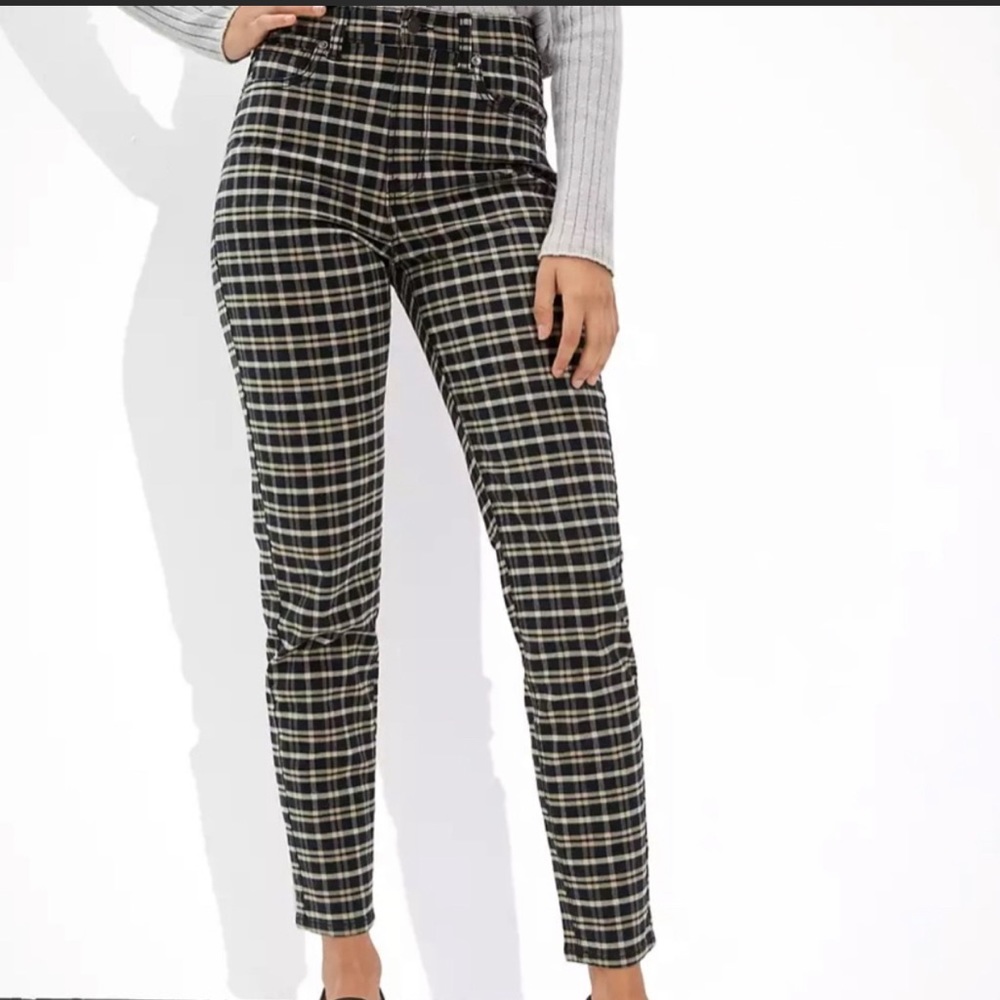 A&E Plaid Mom Pant